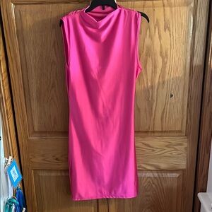 SHEIN Vibrant Pink Sleeveless Mini Dress